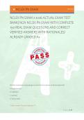 NCLEX PN EXAM 2 2026 ACTUAL EXAM TEST &NewLine;BANK&vert; NGN NCLEX PN EXAM WITH COMPLETE &NewLine;150 REAL EXAM QUESTIONS AND CORRECT &NewLine;VERIFIED ANSWERS WITH RATIONALES&sol; &NewLine;ALREADY GRADED A&plus;