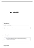 BIO 101 EXAM 1 NVCC QUESTIONS AND VERIFIED ANSWERS&period;&period;