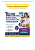 CSOWM 2026 &mdash; Bariatric Nutrition&comma; Pediatrics&comma; Weight Management  &mdash; Practice Review Questions with Answers and Rationales Get Instant Pdf