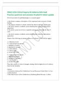 NSGD 2216 Critical Inquiry & Evidence Informed&NewLine;Practice questions and answers Graded A&plus; latest update&NewLine;How do you know if a published paper is a research paper&quest;&NewLine;a&period; the abstract contains a description of the experiment and a synopsis of study&NewLine;findings&NewLine;