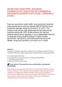 NR 568 FINAL EXAM PREP 2026 &vert; ADVANCED PHARMACOLOGY QUESTIONS WITH ANSWERS & RATIONALES NURSING STUDY GUIDE &vert; VERSIONS A&comma; B AND C&NewLine;