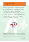 NURS 6202 FINAL EXAM 1 PRACTICE EXAM &NewLine;&lpar;CAPELLA UNIVERSITY&rpar; NEWEST 2026&sol; 2027 &NewLine;TEST BANK&vert; NURS6202 ADVANCED &NewLine;PATHOPHYSIOLOGY FINAL EXAM PREP WITH &NewLine;COMPLETE 550 REAL EXAM QUESTIONS AND &NewLine;CORRECT VERIFIED ANSWERS&sol; ALREADY &NewLine;GRADED A&plus; &lpar;MOST RECENT&excl;&excl;&rpar; 