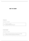 BIO 101 NAS 2 PREREQ PLACEMENT QUESTIONS AND VERIFIED ANSWERS