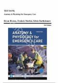 Test bank for Anatomy & Physiology for Emergency Care&NewLine;by Bryan Bledsoe &lpar;Author&rpar;&comma; Frederic H&period; Martini &lpar;Author&rpar;&comma; Edwin Bartholomew &lpar;Author&rpar; all pages fully covered with test questions and answers guide A&plus;