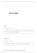 BIO 101 EXAM 1 &lpar;JEREMY CHANDLER&comma; UTK&rpar; QUESTIONS AND VERIFIED ANSWERS