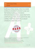 NURS 6202 FINAL EXAM 3 PRACTICE EXAM &NewLine;&lpar;CAPELLA UNIVERSITY&rpar; NEWEST 2026&sol; 2027 &NewLine;TEST BANK&vert; NURS6202 ADVANCED &NewLine;PATHOPHYSIOLOGY FINAL EXAM PREP WITH &NewLine;COMPLETE 550 REAL EXAM QUESTIONS AND &NewLine;CORRECT VERIFIED ANSWERS&sol; ALREADY &NewLine;GRADED A&plus; &lpar;MOST RECENT&excl;&excl;&rpar;