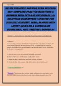 NR 328 PEDIATRIC NURSING EXAM SUCCESS&colon; &NewLine;400&plus; COMPLETE PRACTICE QUESTIONS & &NewLine;ANSWERS WITH DETAILED RATIONALES &vert; A&plus; &NewLine;SOLUTIONS GUARANTEED &vert; UPDATED FOR &NewLine;2026-2027 ACADEMIC YEAR &vert; ALIGNED WITH &NewLine;LATEST NCLEX-RN & CURRICULUM &NewLine;GUIDELINES &vert; 100&percnt; VERIFIED &vert;