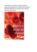  Test bank  for By Gerard J&period; Tortora&comma; Bryan H&period; Derrickson&colon; Principles of Anatomy and Physiology &lpar;Tortora&comma;Principles of Anatomy and Physiology&rpar; Twelfth &lpar;12th&rpar; Edition all pages fully covered with test questions and answers graded A&plus;