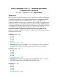 HESI A2 Math Exam &lpar;2026&sol;2027&rpar; &ndash; Comprehensive Assessment &vert; 100 Practice Questions with Verified Answers