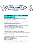 AICE PSYCHOLOGY ACTUAL FINALS QUESTIONS AND ANSWERS SET A&period;pdf