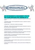 AICE ENVIRONMENTAL MANAGEMENT UPDATED TEST PAPER QUESTIONS AND ANSWERS SET A&period;pdf