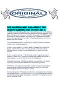 AICE ENVIRONMENTAL MANAGEMENT CORE REVIEWS QUESTIONS AND ANSWERS SET A&period;pdf