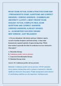 NR 607 EXAM ACTUAL EXAM & PRACTICE EXAM 2026 &NewLine;&vert; PREDIAGNOSTIC EXAM &vert; QUESTIONS AND CORRECT  &NewLine;ANSWERS &vert; VERIFIED ANSWERS &vert; CHAMBERLAIN &NewLine;UNIVERSITY &lpar;LATEST&rpar; &vert;&vert; MOST RECENT EXAM &NewLine;2026&vert;2027 ACTUAL COMPLETE REAL EXAM &NewLine;QUESTIONS AND CORRECT ANSWERS        