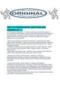 NUR 550 COMPREHENSIVE QUESTIONS AND ANSWERS SET A&period;pdf