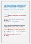 NSC DEFENSIVE DRIVING COURSE EXAM ACTUAL EXAM 2026 &NewLine;&vert;&vert; MOST RECENT EXAM 2026&vert;2027 ACTUAL COMPLETE REAL &NewLine;EXAM QUESTIONS AND CORRECT ANSWERS &lpar;VERIFIED &NewLine;ANSWERS&rpar; ALREADY GRADED A&plus; &vert; GUARANTEED  &NewLine;SUCCESS&excl;&excl; BRAND NEW VERSION &vert; JUST RELEASED&excl;&excl; 