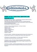 CMSRN ACTUAL EXAM FINAL QUESTIONS AND ANSWERS SET A&period;pdf