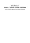NIMS ICS-400 Exam Advanced ICS for Command and General Staff &mdash; Complex Incidents Questions and Answers with Rationales&vert;Latest Update&vert; Guaranteed Pass&NewLine;