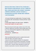 NUR 504 APEA FINAL EXAM ACTUAL EXAM 2026 &vert;&vert; &NewLine;MOST RECENT EXAM 2026&vert;2027 ACTUAL COMPLETE &NewLine;REAL EXAM QUESTIONS AND CORRECT ANSWERS &NewLine;&lpar;VERIFIED ANSWERS&rpar; ALREADY GRADED A&plus; &vert; &NewLine;GUARANTEED SUCCESS&excl;&excl; BRAND NEW VERSION&excl;                    &NewLine;&vert; JUST RELEASED&excl;&excl;