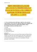 NR507 Midterm Exam 2026&colon; Advanced Pathophysiology Test Bank with 200&plus; Questions&comma; Correct Answers & Detailed Rationales &lpar;Graded A&rpar;