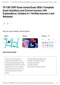 TF-CBT CERT Exam Actual Exam 2026 &vert; Complete Exam Questions and Correct Answers with Explanations &vert; Graded A&plus; &vert; Verified Answers &vert; Just Released&NewLine;