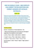 BIOD 102 MODULE 2 EXAM &ndash; 2026 COMPLETE&NewLine;&lpar;125&rpar; CURRENT TESTING QUESTIONS AND &NewLine;CORRECT ANSWERS WITH DETAILED &NewLine;RATIONALES