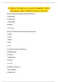 CCBMA CLINICAL EXAM SAMPLE TEST&NewLine;Questions with Verified Correct Answers