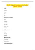 CDCR Major 2 Questions with Verified&NewLine;Correct Answers