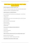 CDCR Major 3 Exam Questions with Verified&NewLine;Correct Answers