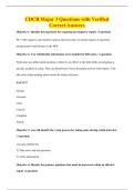 CDCR Major 3 Questions with Verified&NewLine;Correct Answers