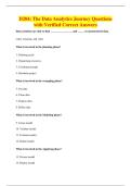 D204&colon; The Data Analytics Journey Questions&NewLine;with Verified Correct Answers