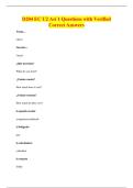 D204 EC U2 As&iacute; 1 Questions with Verified&NewLine;Correct Answers