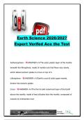 Earth Science 2026&sol;2027 &vert; 80&plus; Questions & Answers &vert; Plate Tectonics&comma; Geology&comma; Atmosphere&comma; Weather & Climate 