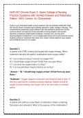 NUR 257 Chronic Exam 3 &vert; Galen College of Nursing  Practice Questions with Verified Answers and Rationales 2026 Edition &vert; 100&percnt; Correct &vert; A&plus; Guaranteed