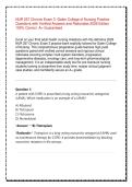 NUR 257 Chronic Exam 3 &vert; Galen College of Nursing Practice Questions with Verified Answers and Rationales 2026 Edition &vert; 100&percnt; Correct &vert; A&plus; Guaranteed