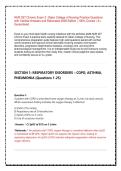 NUR 257 Chronic Exam 3 &vert; Galen College of Nursing 200 Practice Questions with Verified Answers and Rationales 2026 Edition &vert; 100&percnt; Correct &vert; A&plus; Guaranteed