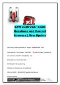 EXW Exam 2026&sol;2027 &vert; 200&plus; Questions & Correct Answers &vert; ORM&comma; CBRN&comma; NECC&comma; Logistics&comma; COMSEC&comma; EOD & Diving