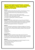 NUR 257 Chronic Health Concepts Final Exam &ndash; Concepts of &NewLine;Aging and Chronic Illness in Nursing &ndash; Galen College of Nursing &NewLine;&ndash; 2026&sol;2027 Academic Year &ndash; 50 Questions and Answers &NewLine;Covering Four Core Domains