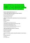 NILEA CRIMINAL LAW EXAM WITH CORRECT ACTUAL QUESTIONS AND CORRECTLY WELL DEFINED ANSWERS LATEST 2025 ALREADY GRADED A&plus;&NewLine;