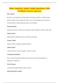 Data Analytics Study Guide Questions with&NewLine;Verified Correct Answers