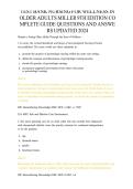 Test Bank Nursing for Wellness in Older Adults 9th Ed Miller &vert; Verified Answers 2026&sol;2027