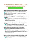 ATI PN Comprehensive Predictor Form A&comma; B & C &vert; 500 Plus Questions & Answers with Rationale