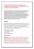 WGU D344 PMHNP Objective Assessment &lpar;OA&rpar; Complete Exam Bank Questions &vert; 2026 Update &vert; 100&percnt; Verified Answers with Rationales