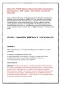 WGU D344 PMHNP Objective Assessment &lpar;OA&rpar; Complete Exam Bank Questions &vert; 2026 Update &vert; 100&percnt; Verified Answers with Rationales