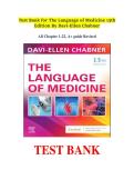Test Bank The Language of Medicine 13th Ed Davi-Ellen Chabner &vert; Verified Answers 2026&sol;2027