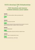 DAVIS Advantage FOR Pathophysiology 2  TEST  BUNDLE  Questions and Answers Verified Solutions Latest Update