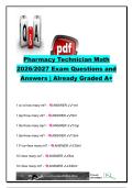 PHARMACY TECHNICIAN MATH EXAM COMPLETE PACKAGE DEAL