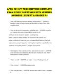 APHY 101 IVY TECH MIDTERM COMPLETE &NewLine;EXAM STUDY QUESTIONS WITH VERIFIED &NewLine;ANSWERS &vert; EXPERT A GRADED A&plus; 