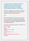 PCHA FINAL EXAM ACTUAL EXAM 2026 &vert;&vert; MOST RECENT &NewLine;EXAM 2026&vert;2027 ACTUAL COMPLETE REAL EXAM &NewLine;QUESTIONS AND CORRECT ANSWERS &lpar;VERIFIED            &NewLine;ANSWERS&rpar; ALREADY GRADED A&plus; &vert; GUARANTEED &NewLine;SUCCESS&excl;&excl; BRAND NEW VERSION&excl; &vert; JUST RELEASED&excl;&excl; 