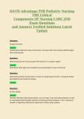 DAVIS Advantage FOR Pediatric Nursing Comprehensive PAPER  BUNDLE  Questions and Answers Verified Solutions Latest Update 2