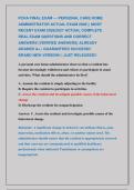 PCHA FINAL EXAM &mdash; PERSONAL CARE HOME &NewLine;ADMINISTRATOR ACTUAL EXAM 2026 &vert;&vert; MOST &NewLine;RECENT EXAM 2026&vert;2027 ACTUAL COMPLETE              &NewLine;REAL EXAM QUESTIONS AND CORRECT                  &NewLine;ANSWERS &lpar;VERIFIED ANSWERS&rpar; ALREADY              &NewLine;GRADED A&plus; &vert; GUARANTEE